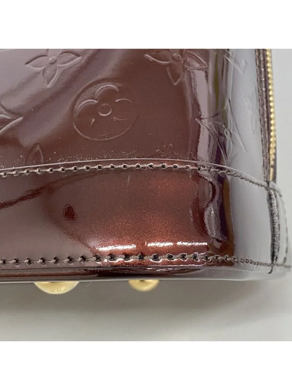 Louis Vuitton Handbag Vernis Alma PM Amaranto